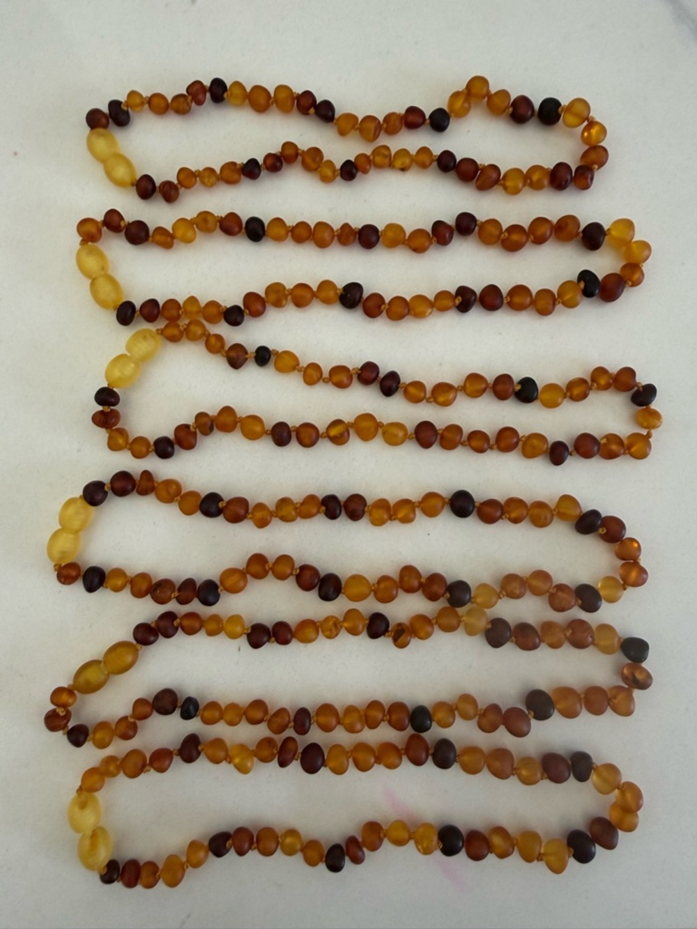 Baltic Amber Teething Necklace - Handmade in Russia